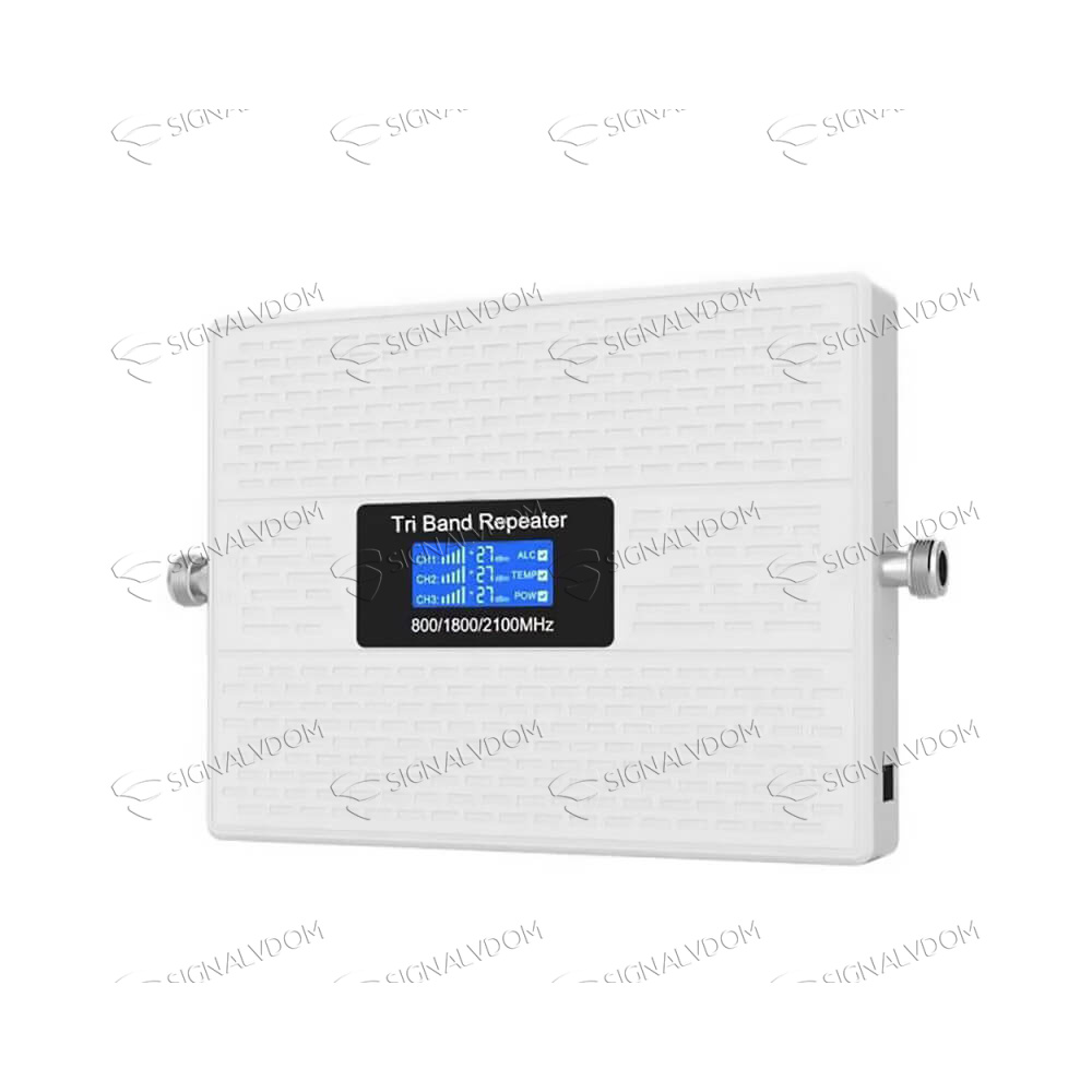 Усилитель сигнала связи Power Signal Extra 900/1800/2100 MHz (для 2G, 3G, 4G) 70 dBi, кабель 15м., комплект - 2