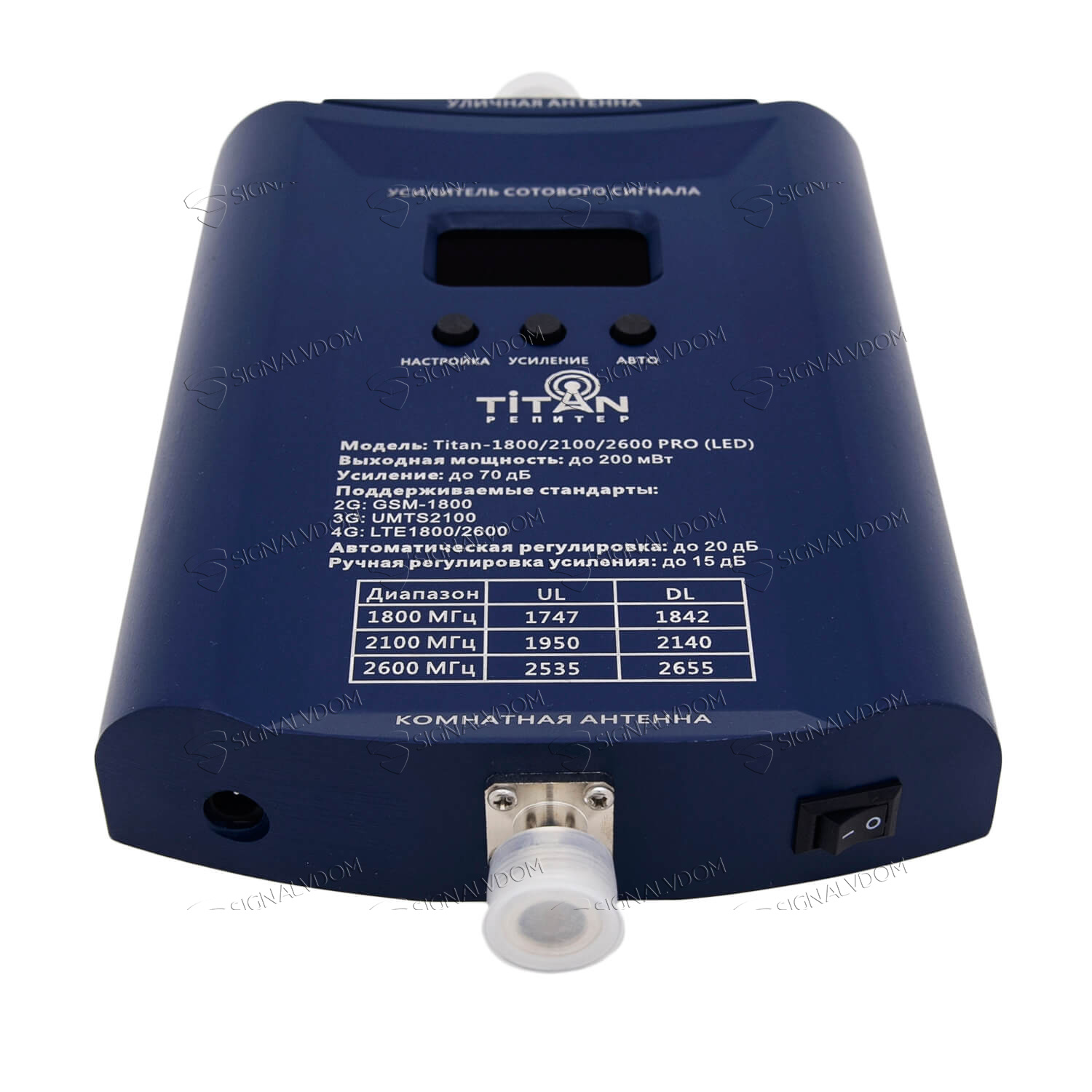 Усилитель сигнала связи Titan-1800/2100/2600 PRO комплект (LED) - 5